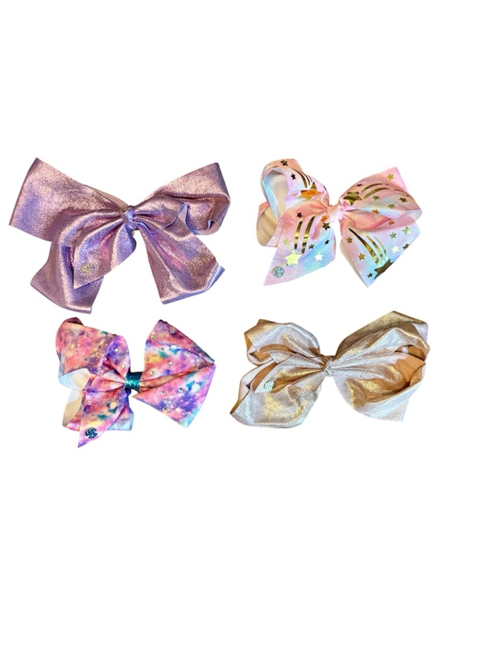 JoJo Siwa Metallic Purple, Gold, Pink & Multicolor Bow Set of 11